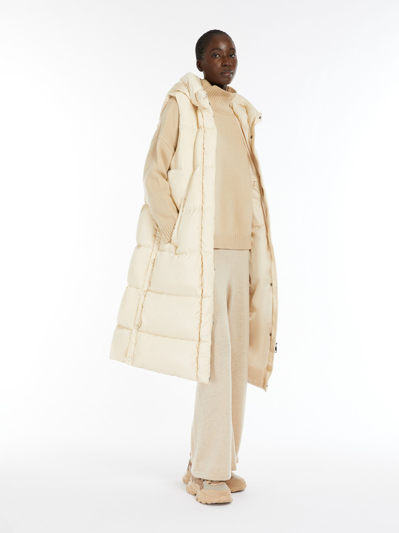 WEEKEND Max Mara ZIMINO Long water-repellent taffeta gilet outlook