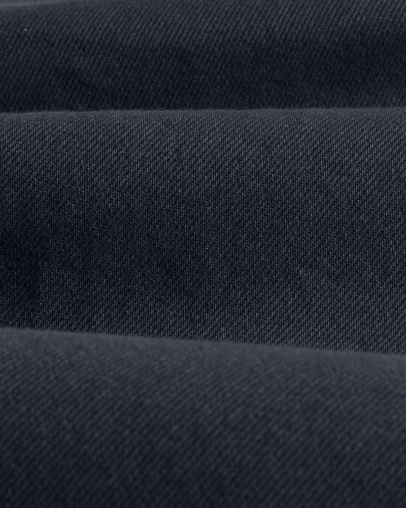 Hyde - Navy Organic Cotton Twill Straight Fit Trousers 7