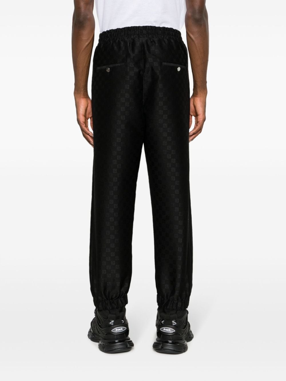 monogram-print track pants - 4