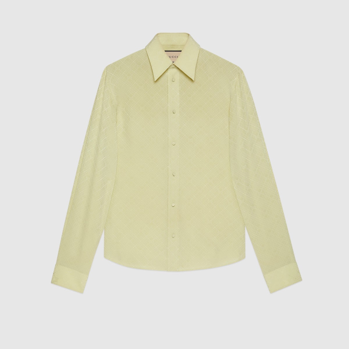 GG check silk crêpe shirt - 1