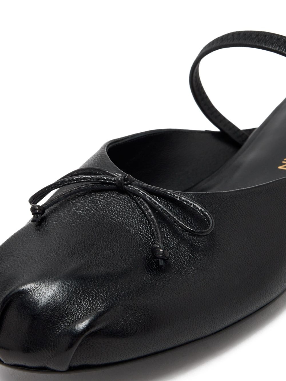 Prima bow-detail leather mules - 4