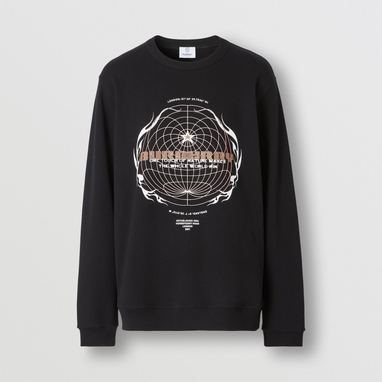 Globe Graphic Cotton Sweatshirt - 1