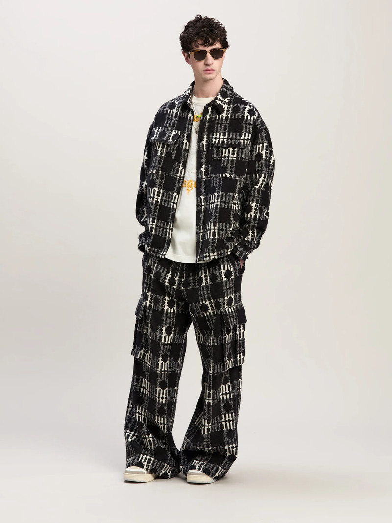Palm Angels CHECK MONOGRAM PANTS outlook