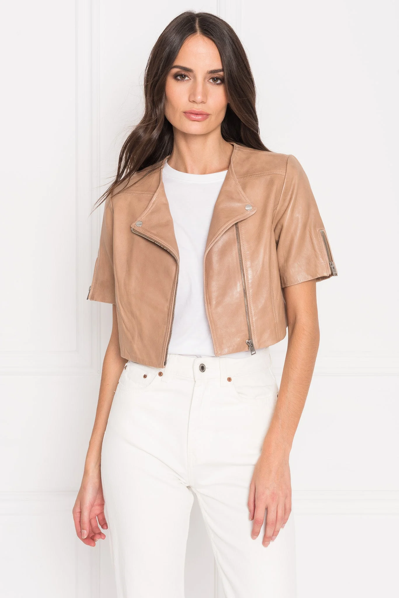 KIRSI | Cropped Biker Jacket - 1