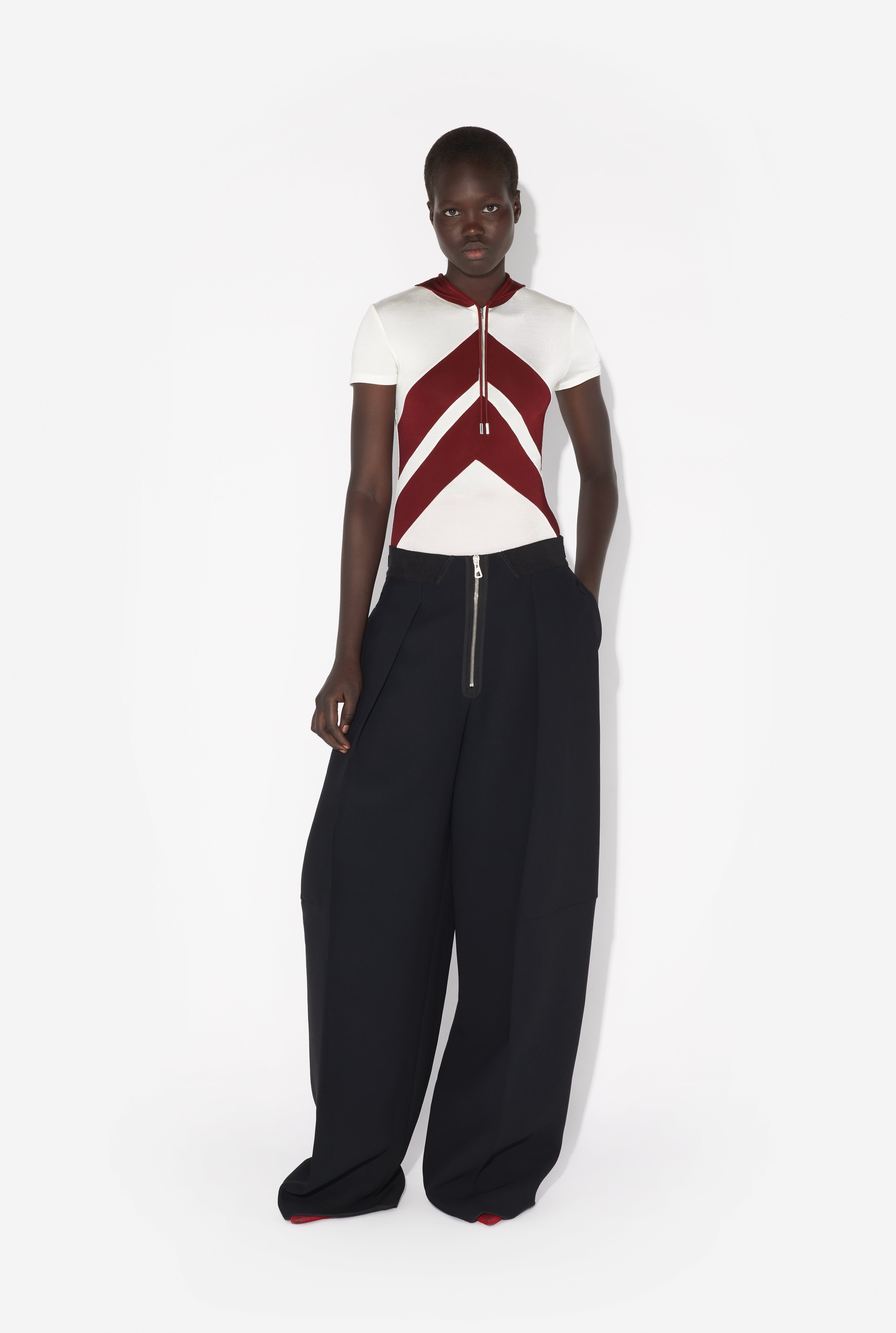 THE WHITE T-SHIRT WITH CHEVRONS - 2