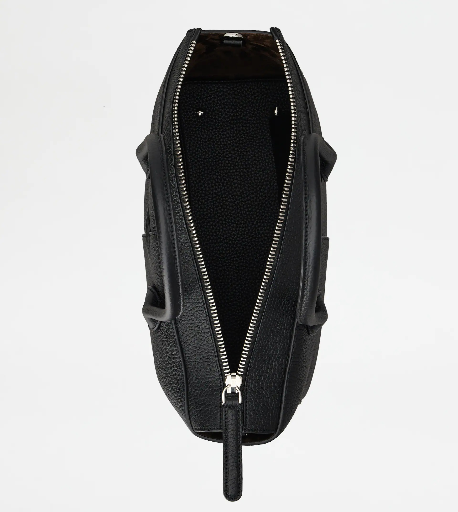 TOD'S DI BAG IN LEATHER MEDIUM - BLACK - 4