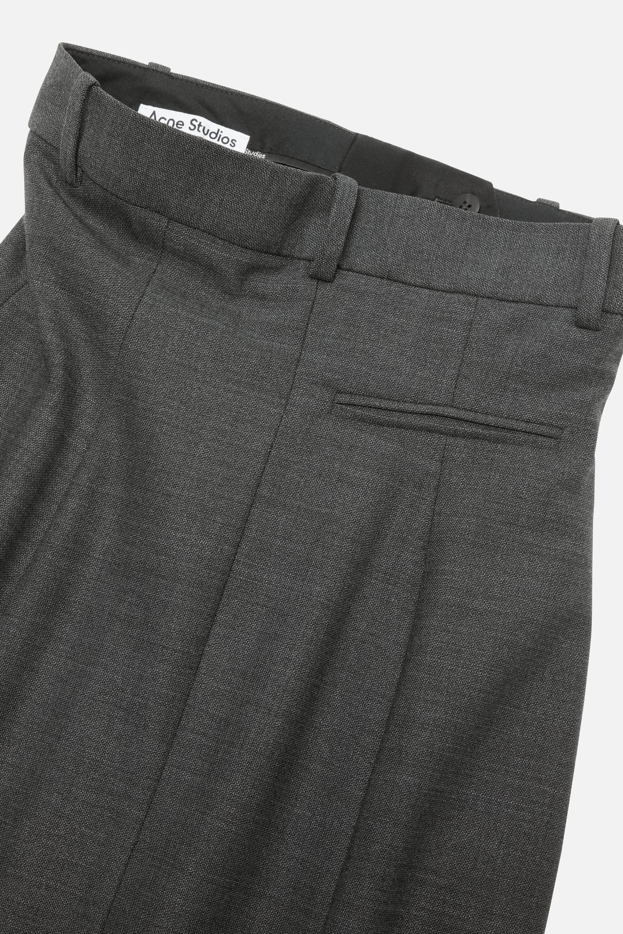 Wool long skirt - Dark Grey Melange - 5