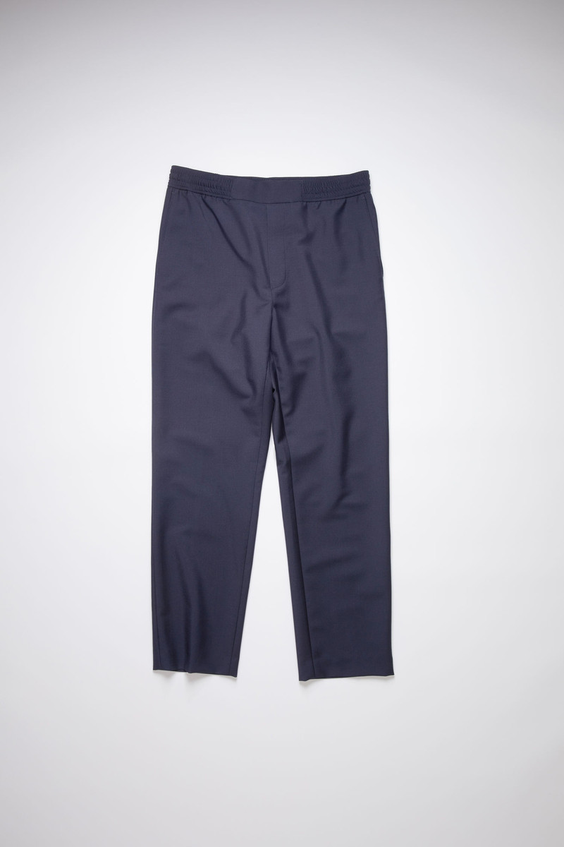 Mohair-blend Trousers - Navy 1
