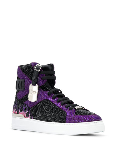 PHILIPP PLEIN Money Beast high-top sneakers outlook