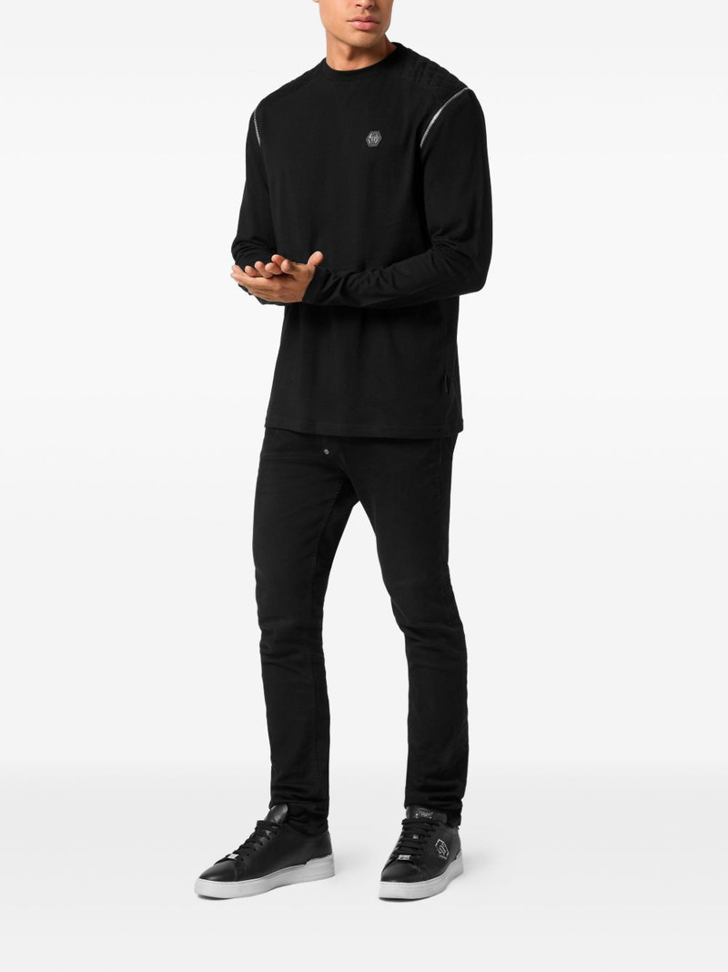 PHILIPP PLEIN zip-detail T-shirt outlook