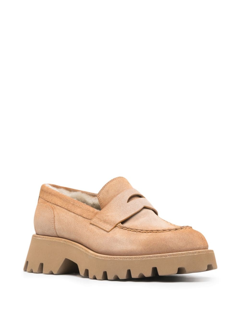 penny slot suede loafers - 2