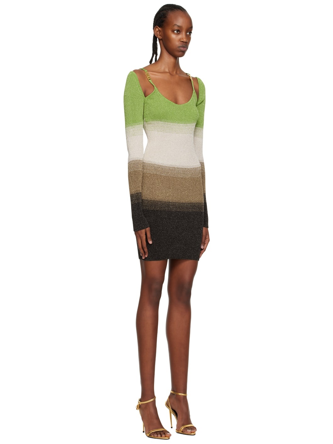 Green Degradé Minidress - 2