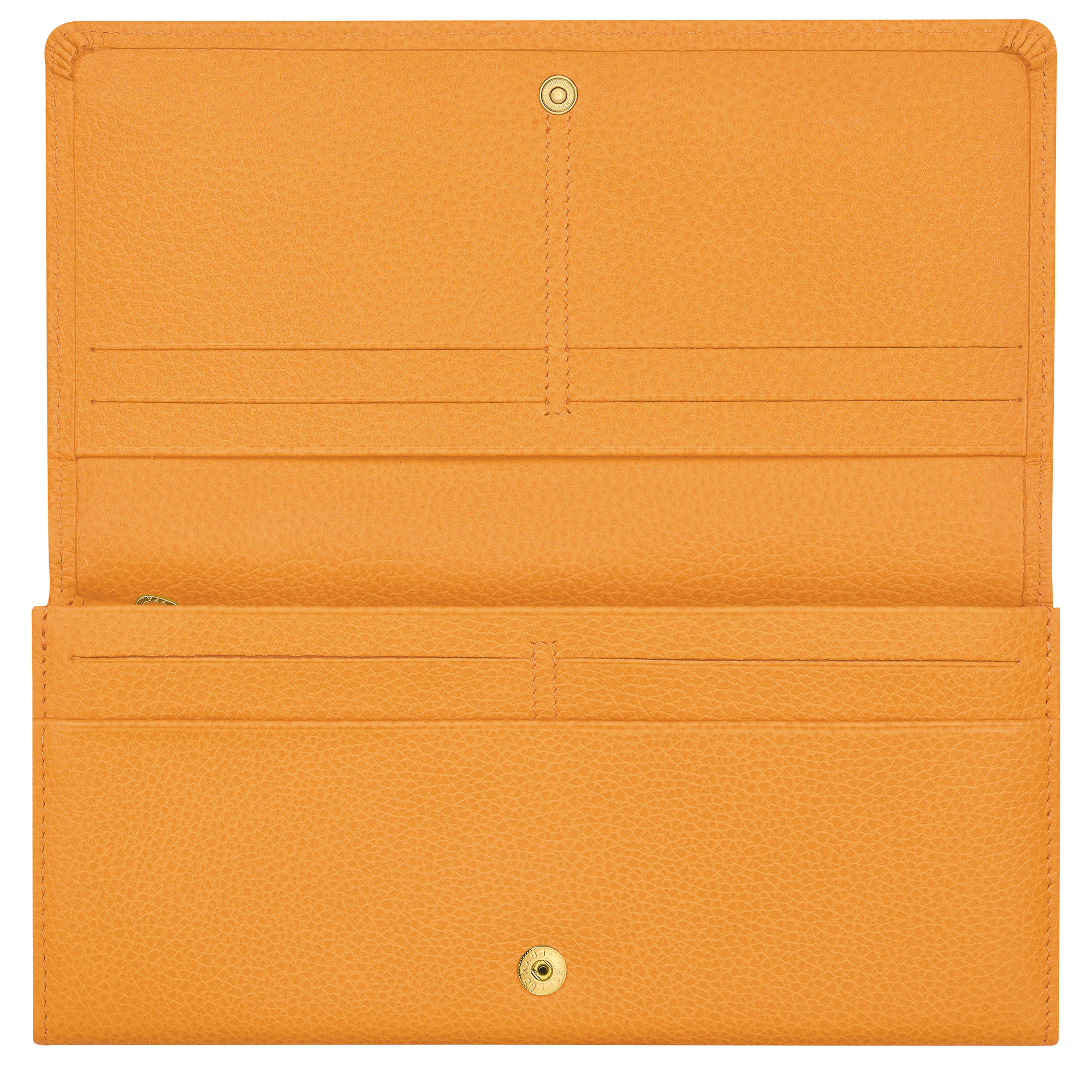 Le Foulonné Continental wallet Apricot - Leather - 2