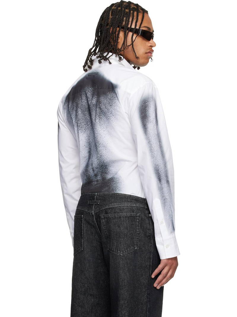 White Printed Body Dust Shirt 3