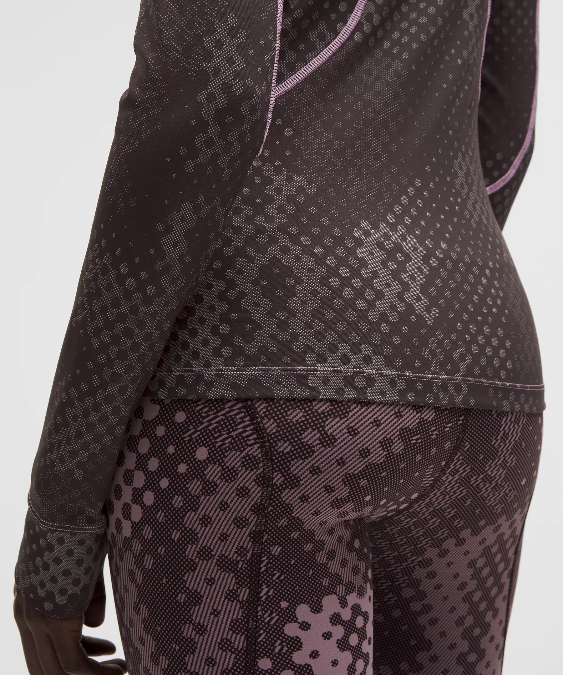 Women's Jacquard Tight-Fit Long-Sleeve Shirt *SLNSH Collection - 6