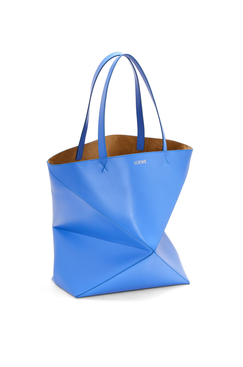 Loewe Large Puzzle Fold Tote in shiny calfskin outlook