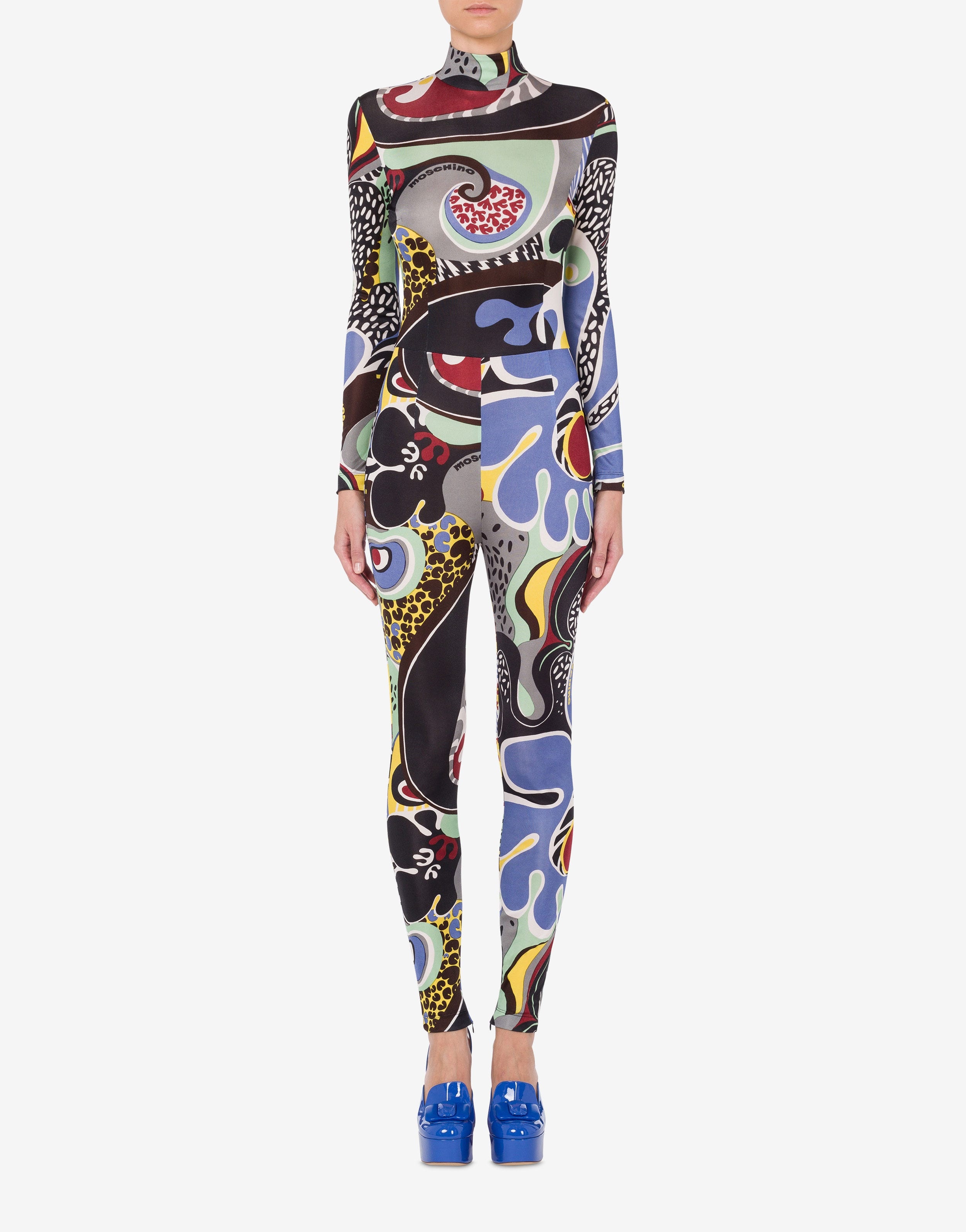 PSYCHEDELIC PRINT PLAITED JERSEY JUMPSUIT - 2