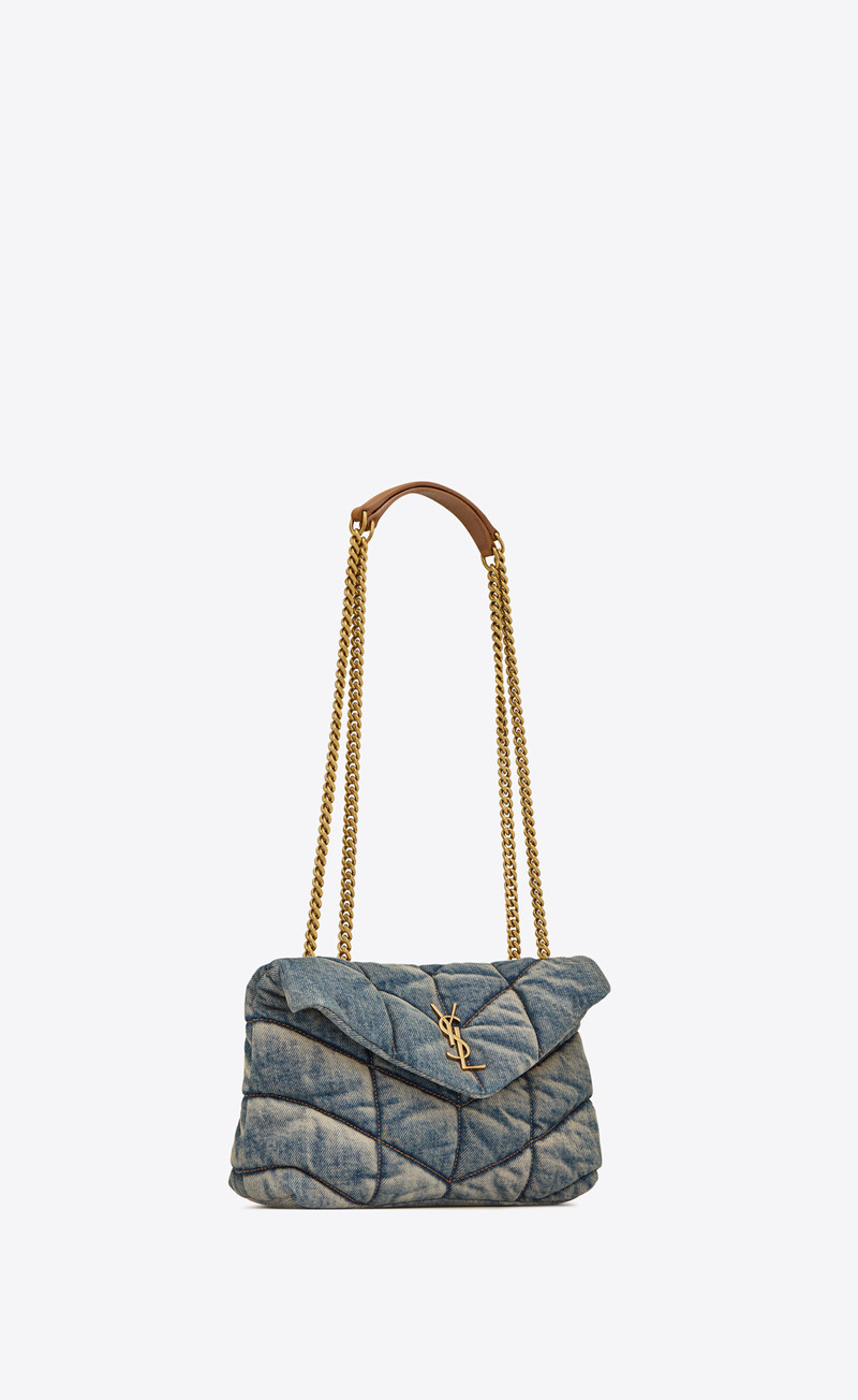puffer toy bag in denim 6