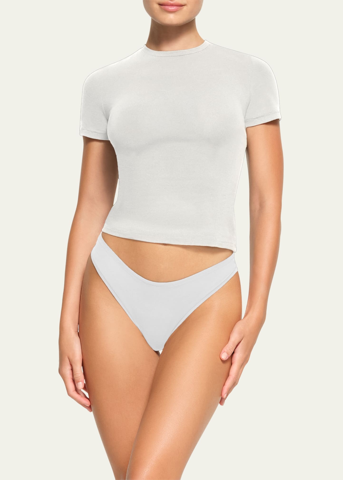 Cotton Jersey Crewneck T-Shirt - 2