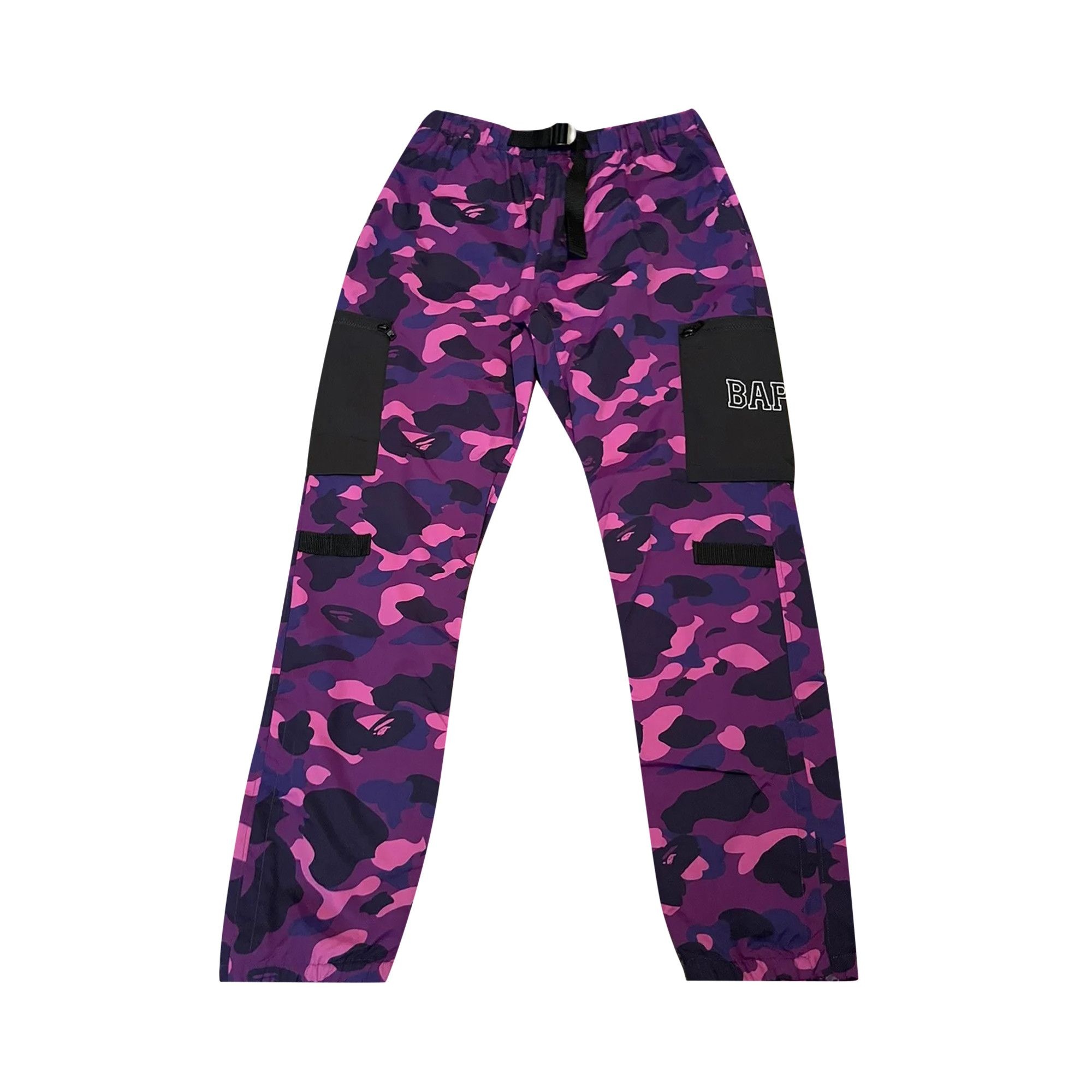 A BATHING APE BAPE Color Camo Military Pants Purple REVERSIBLE