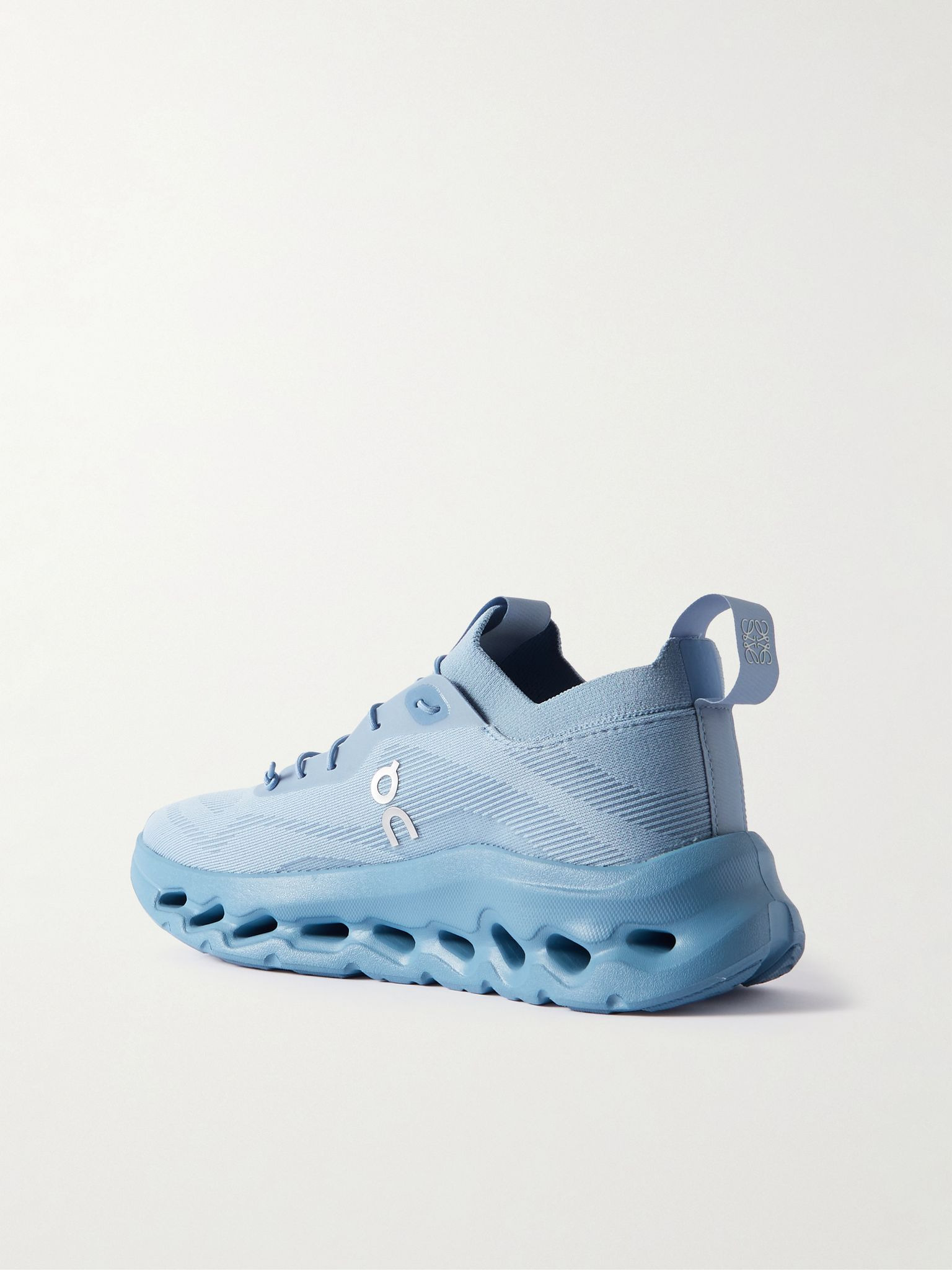+ On Cloudtilt stretch recycled-knit sneakers Light blue - 3