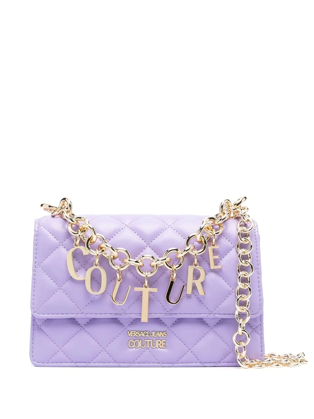 logo-charm quilted bag - 1