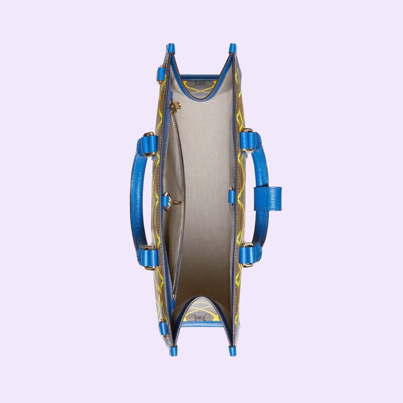 GG rhombus print large tote bag 6