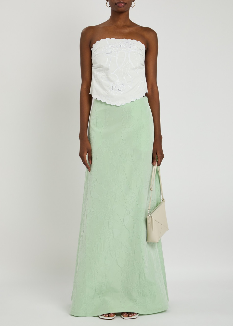 Bernadette Bustier Petit Beurre Embroidered Cotton top - 4