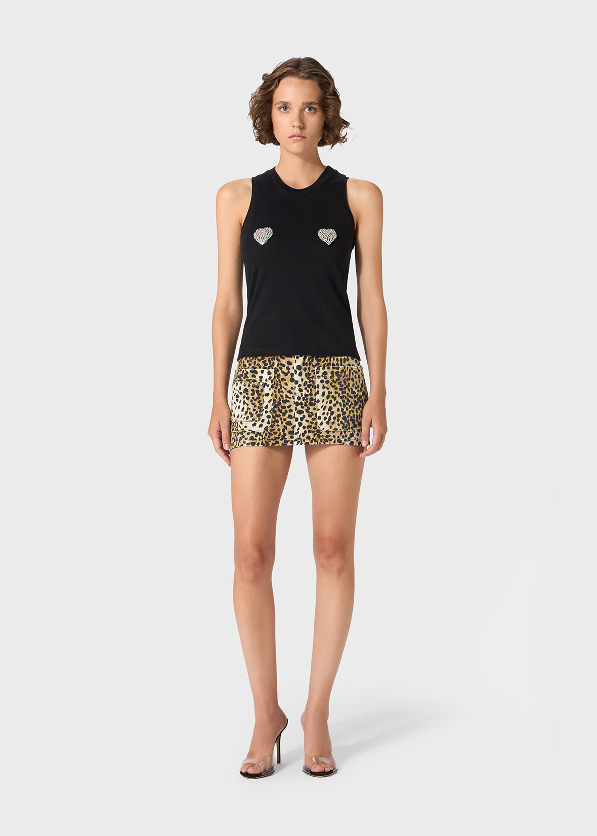 ANIMALIER PRINT MINI SKIRT - 2