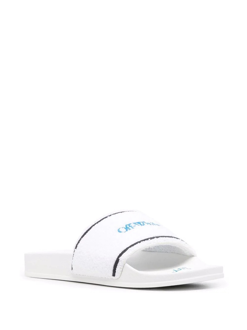 Off-White Towel logo-embroidered slides outlook