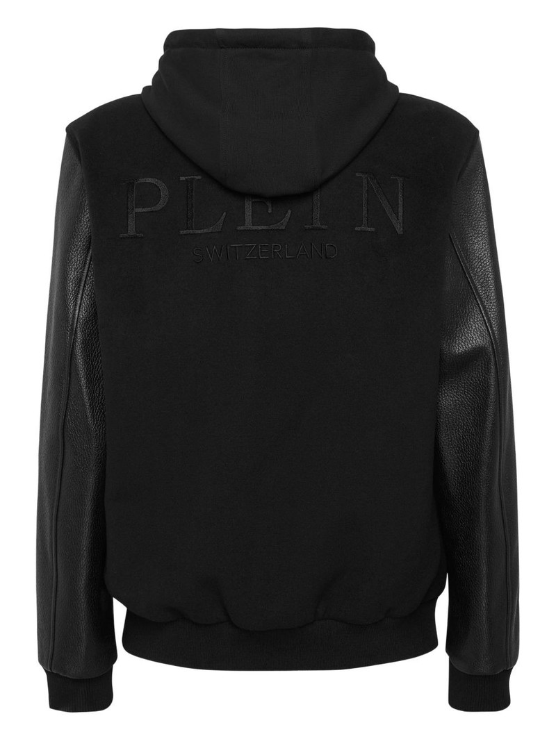 PHILIPP PLEIN panelled hooded jacket outlook