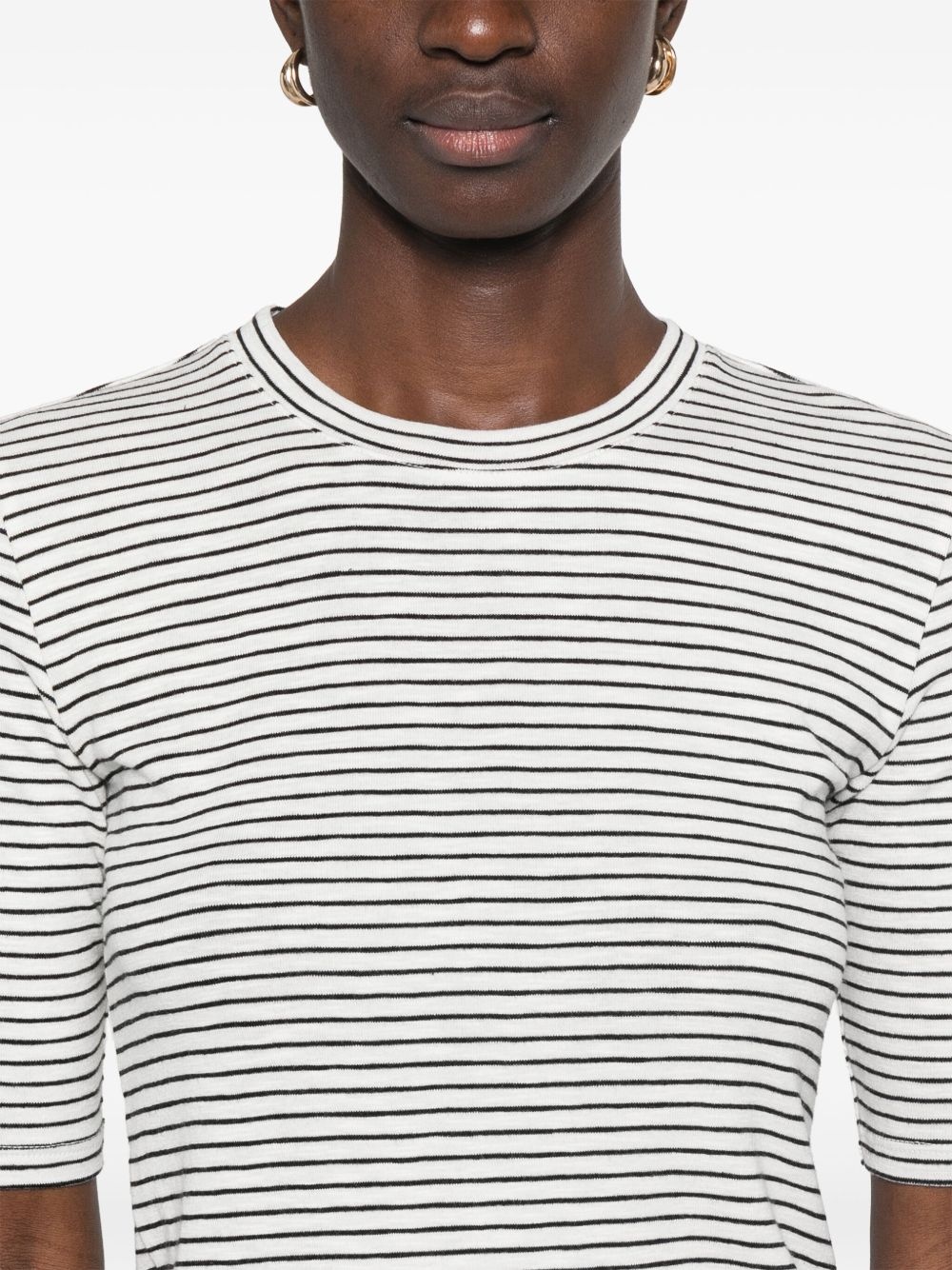 striped T-shirt - 5
