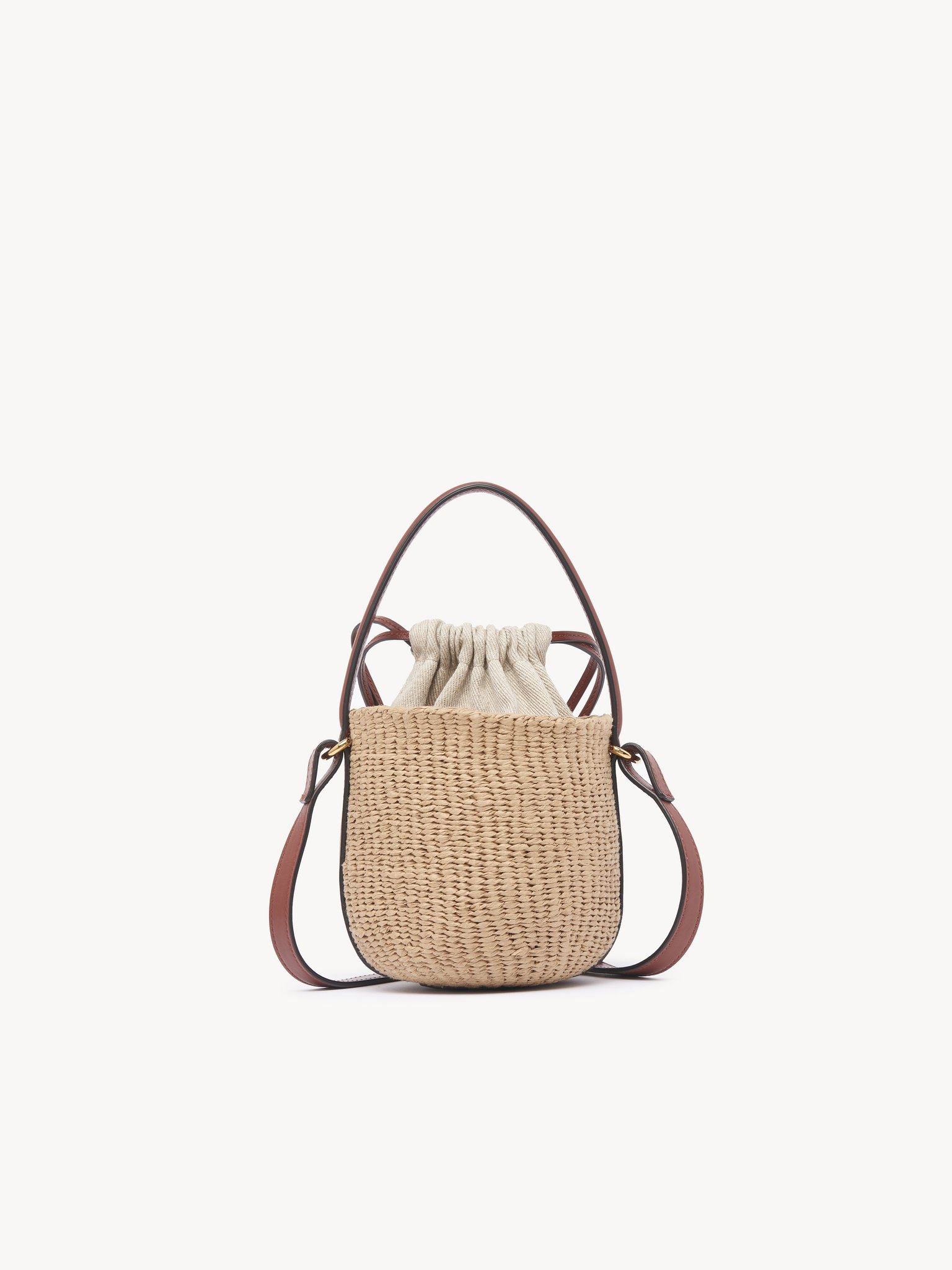 MINI HORSE MEDAL BASKET IN NATURAL FIBERS - 4