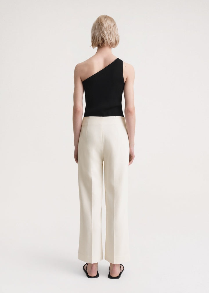 Clean wide trousers macadamia - 4