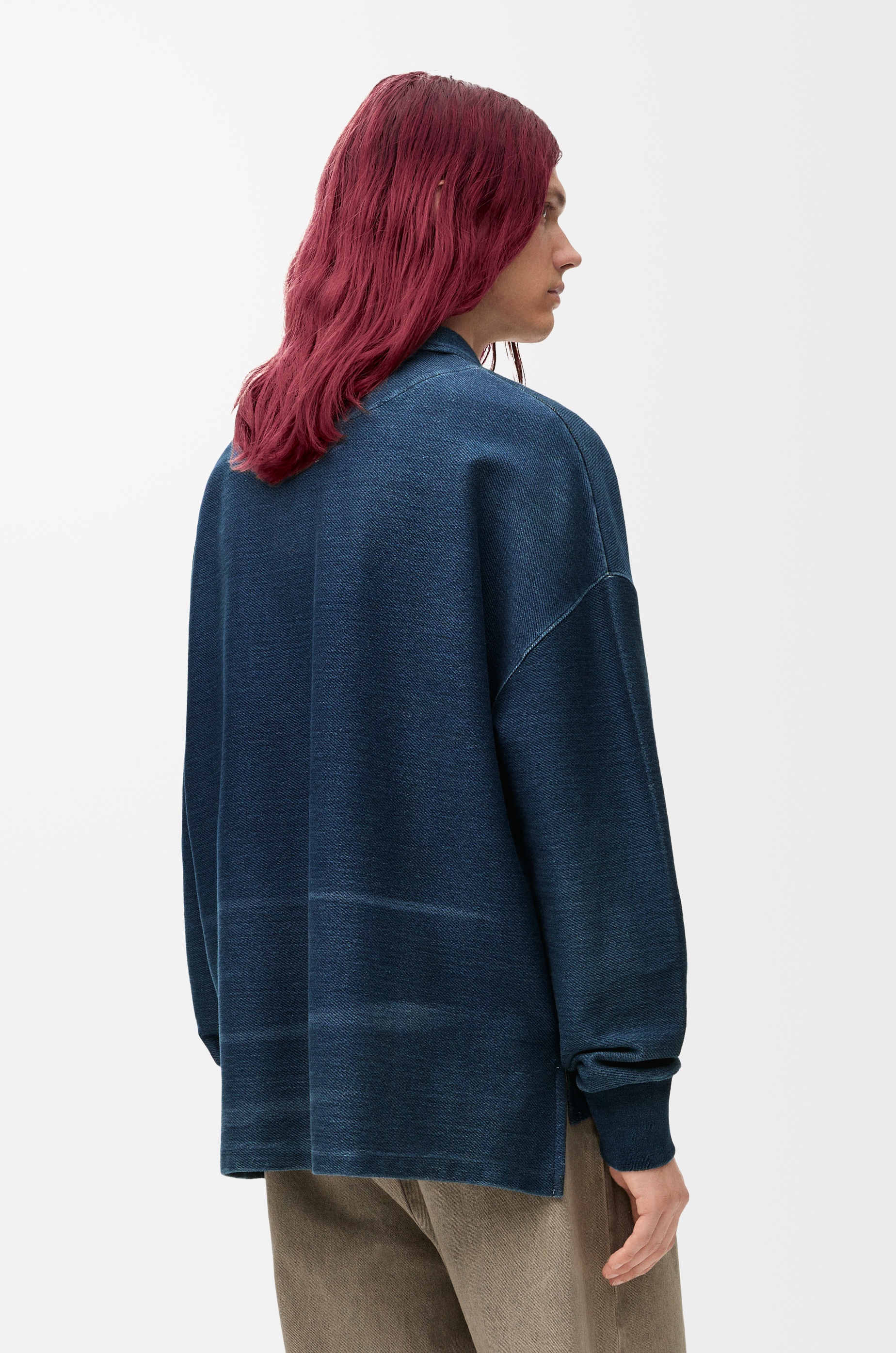Polo sweatshirt in cotton - 4