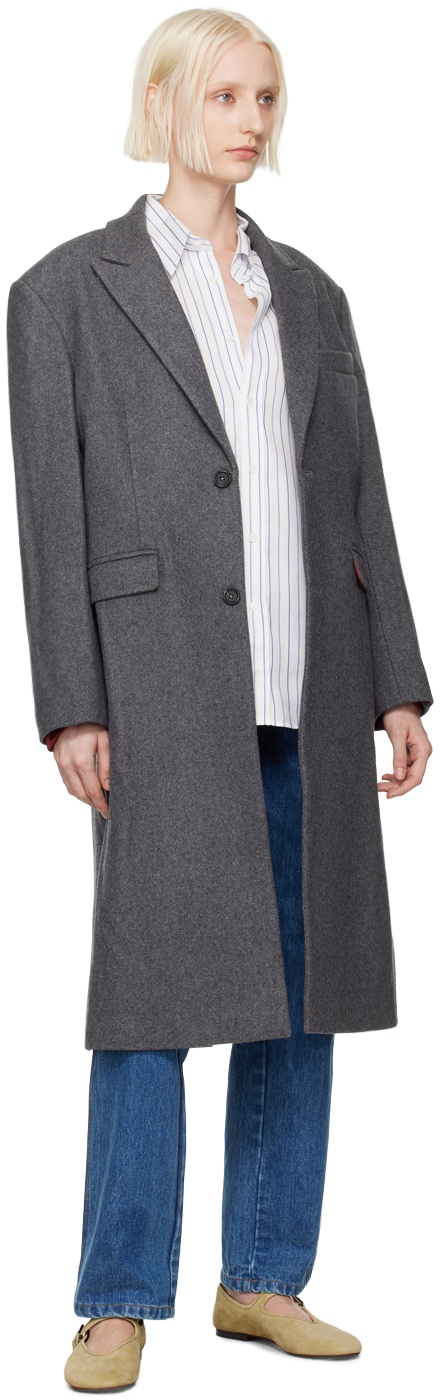 Gray Classic Coat - 4