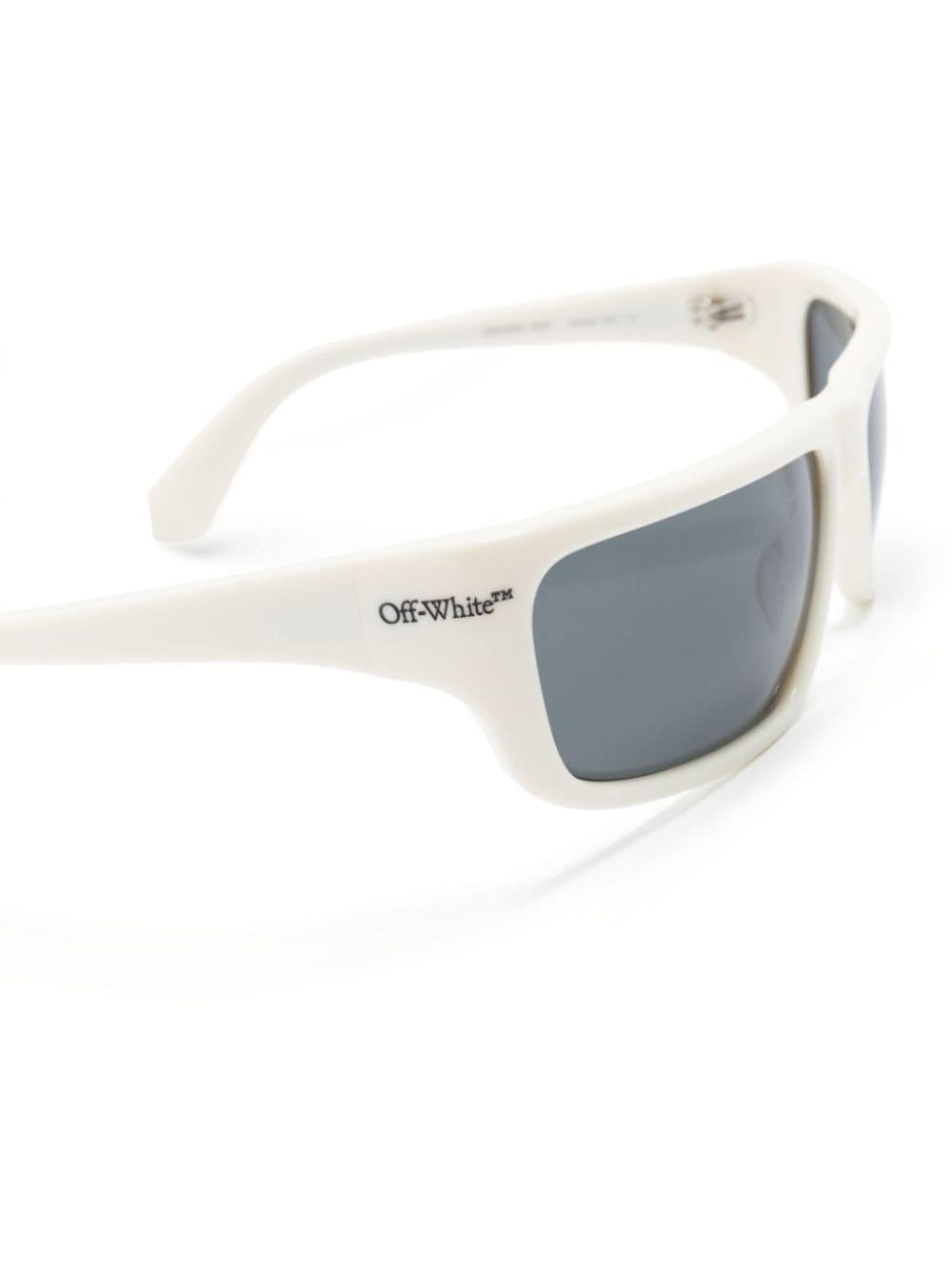 logo-print rectangle-frame sunglasses - 3