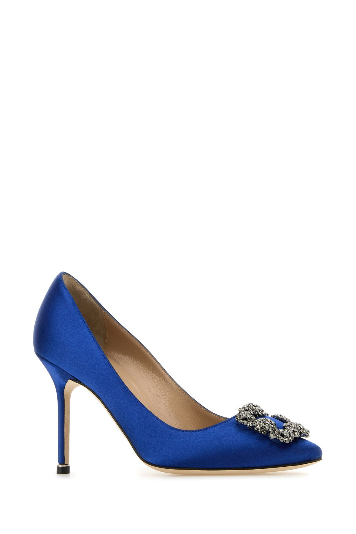Cerulean blue satin Hangisi 90 pumps - 2