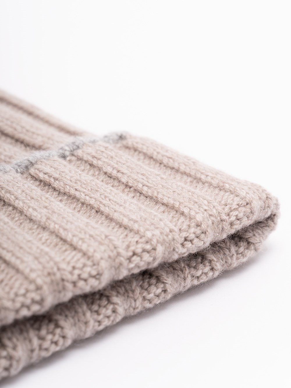 Cashmere Rib Knit Beanie - 2
