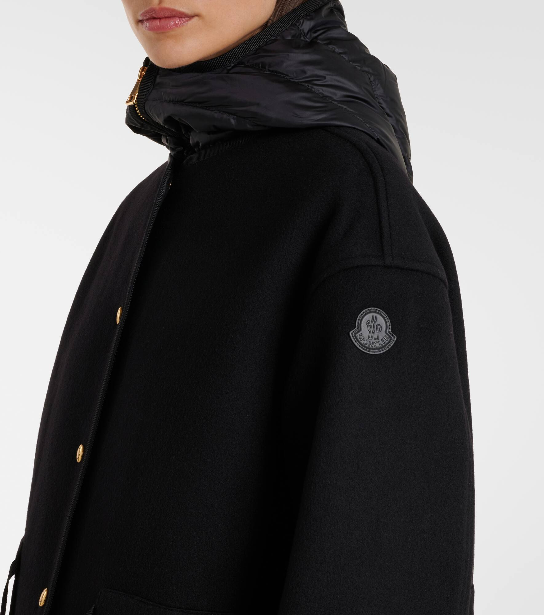 Reversible wool and cashmere coat - 4