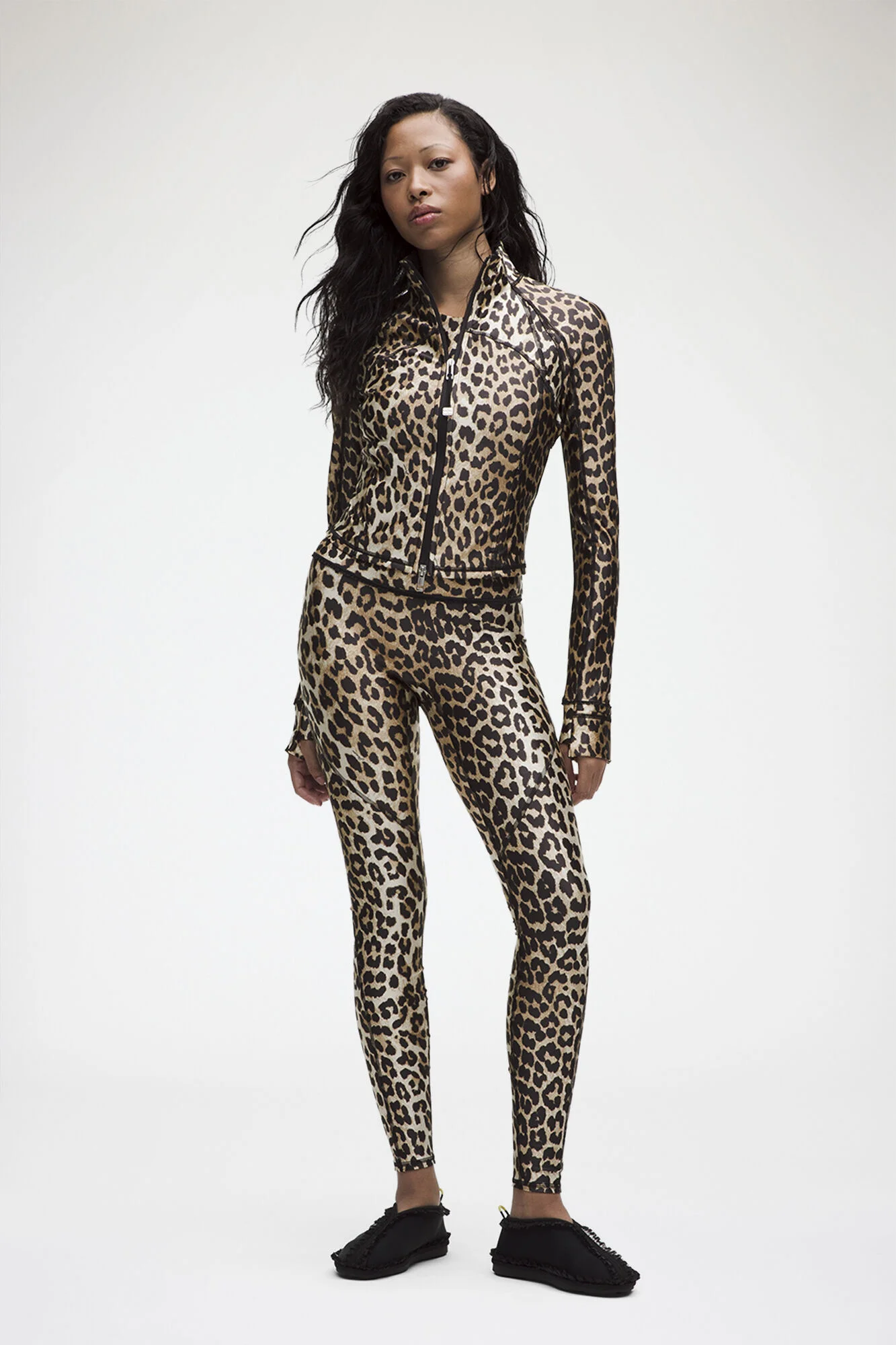 RUFFLE-TRIM MR TIGHT IN LEOPARD - 1