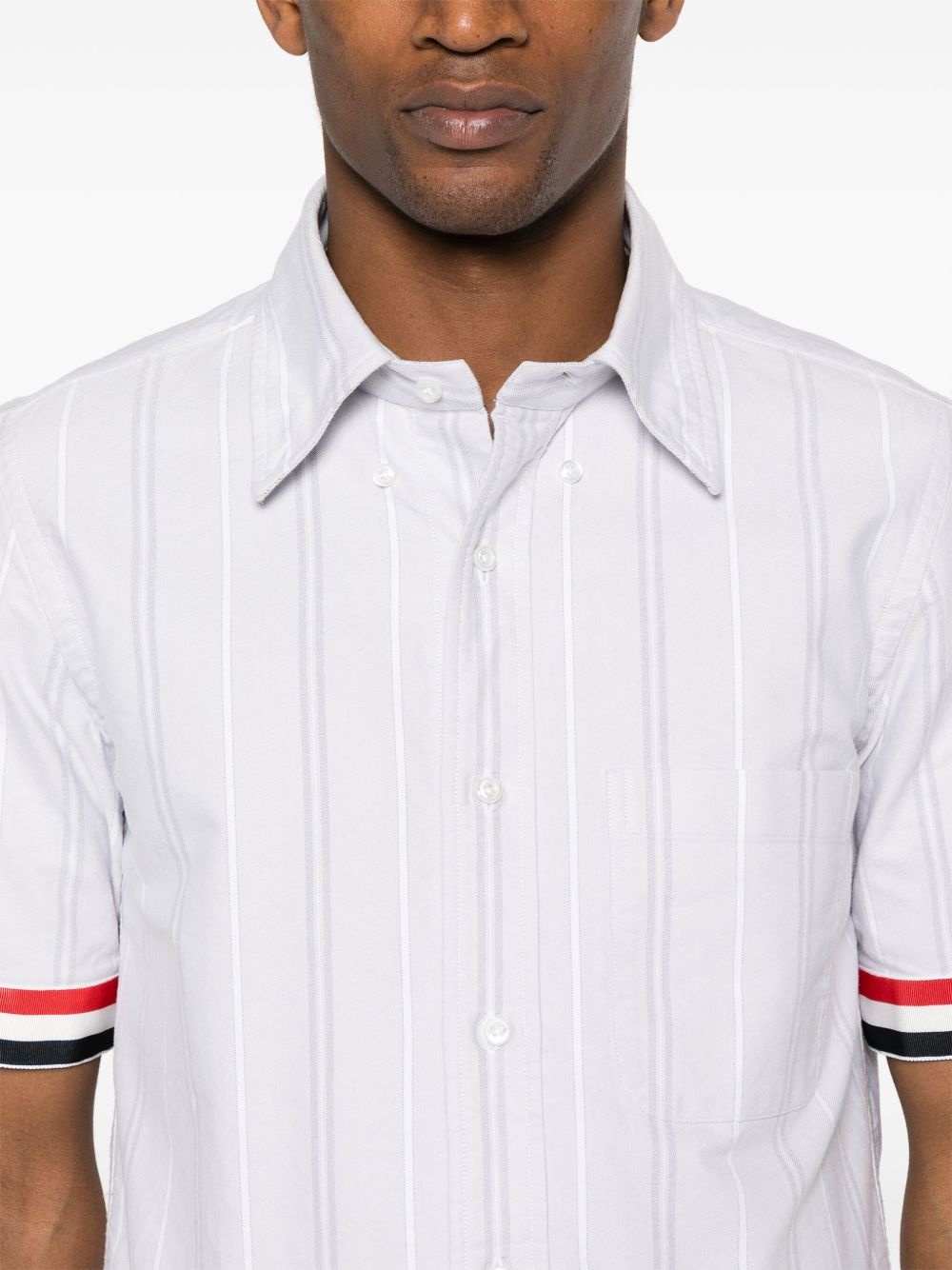 RWB-edge striped shirt - 5