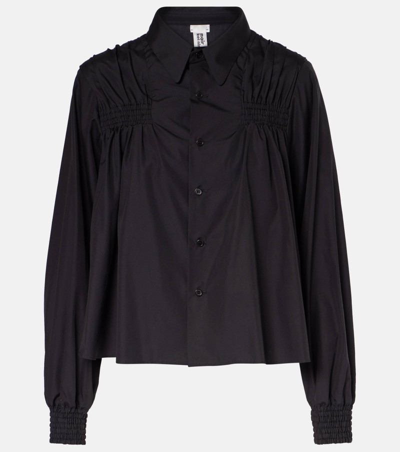 Shirred cotton shirt 1