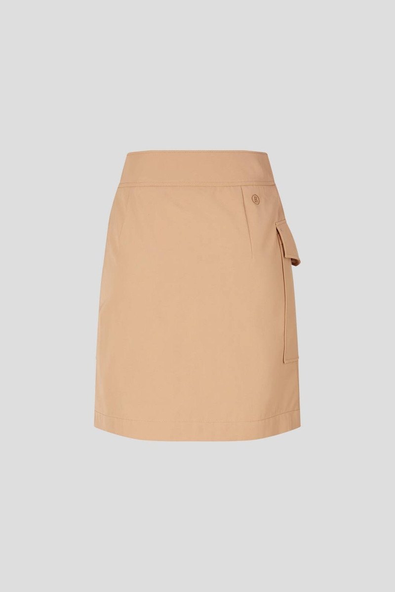 COLINE WRAP SKIRT IN BEIGE 6