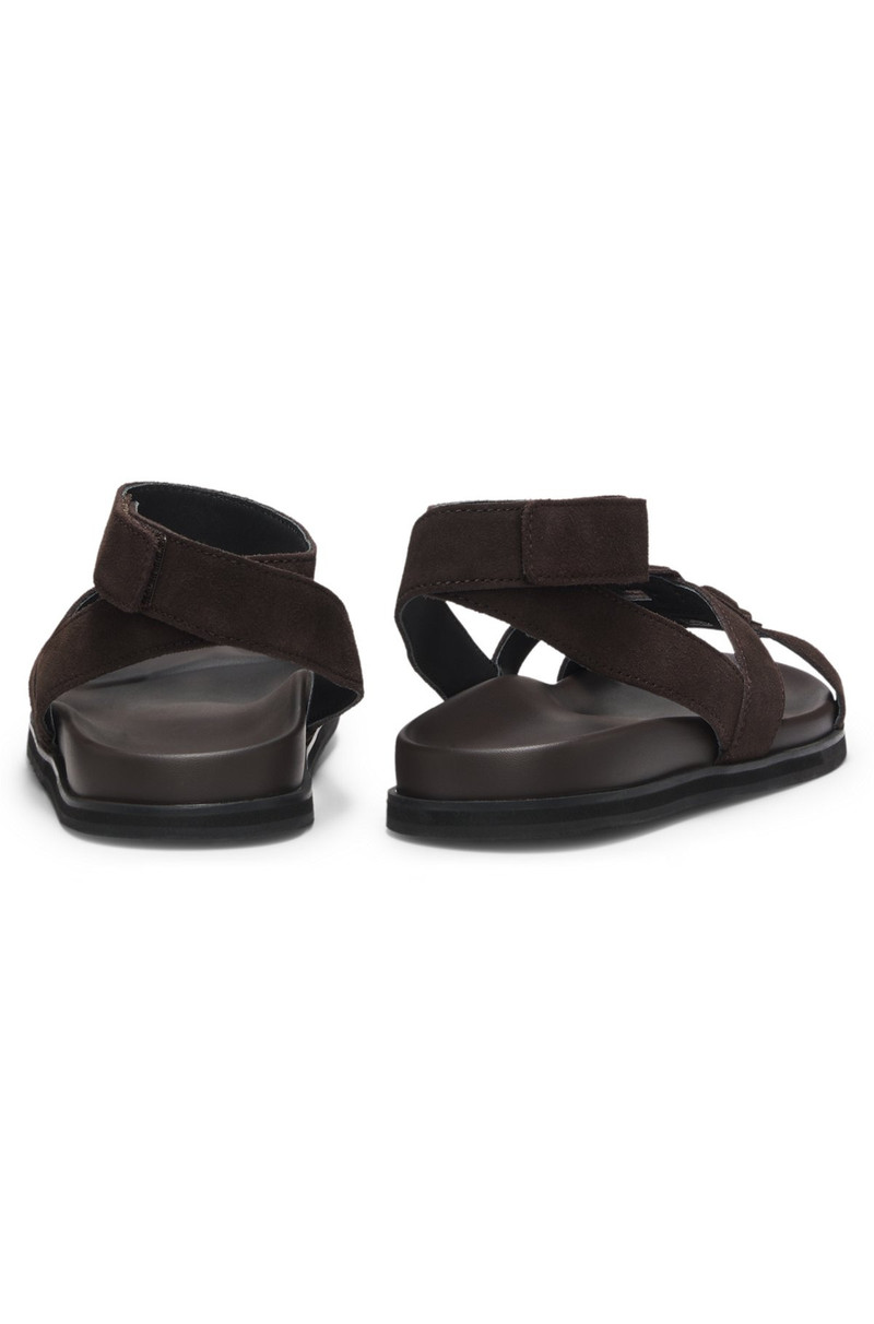 BOSS SUEDE SANDALS WITH DOUBLE B MONOGRAM outlook