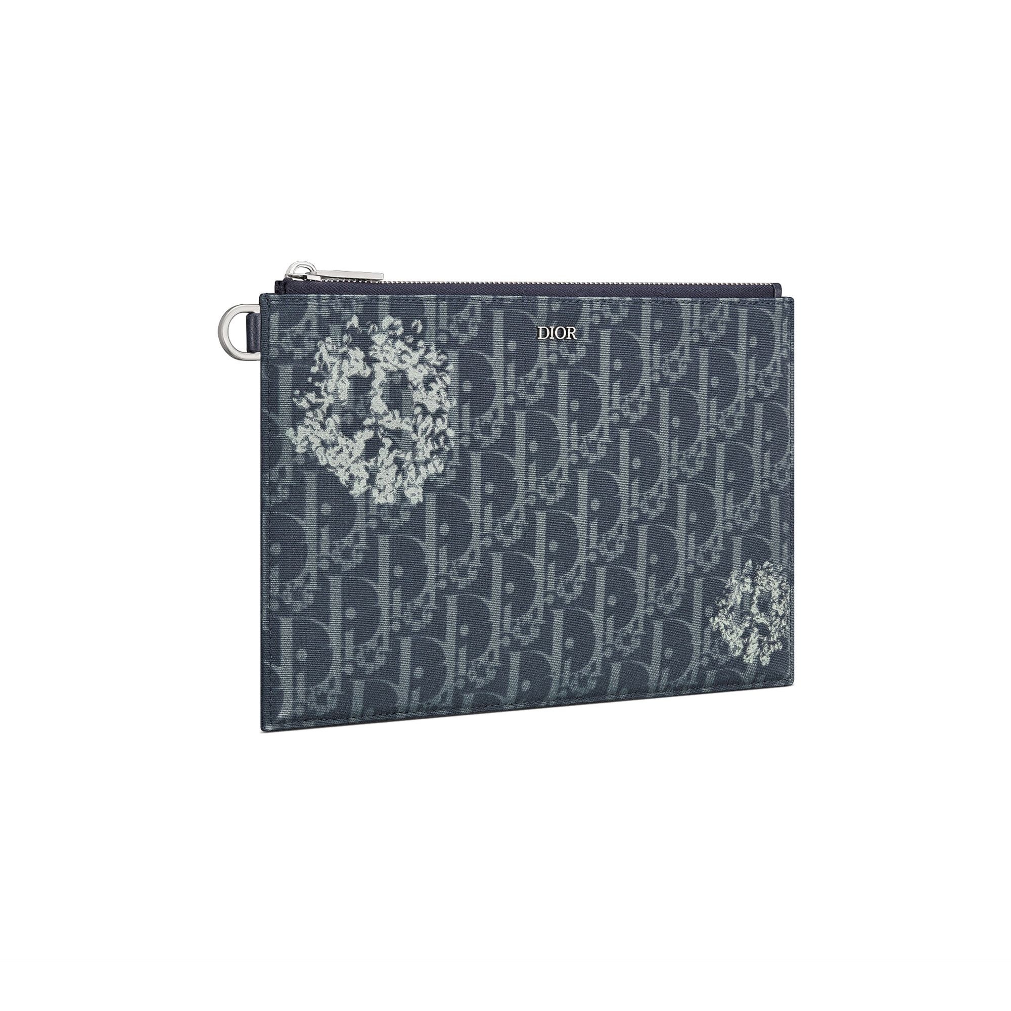 Dior x Denim Tears A5 Pouch 'Blue' - 3