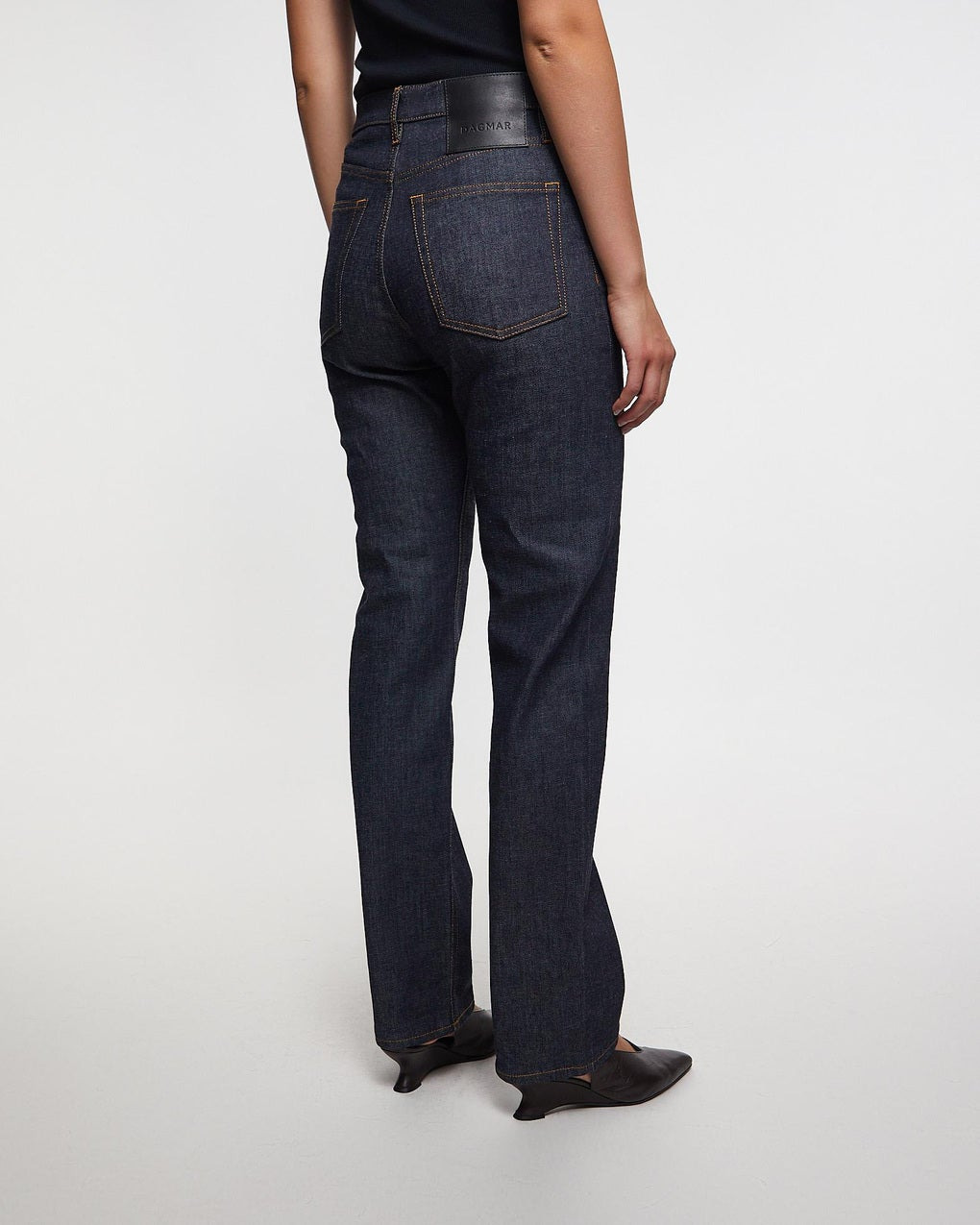 Jeans Straight Leg Denim Denim - 4