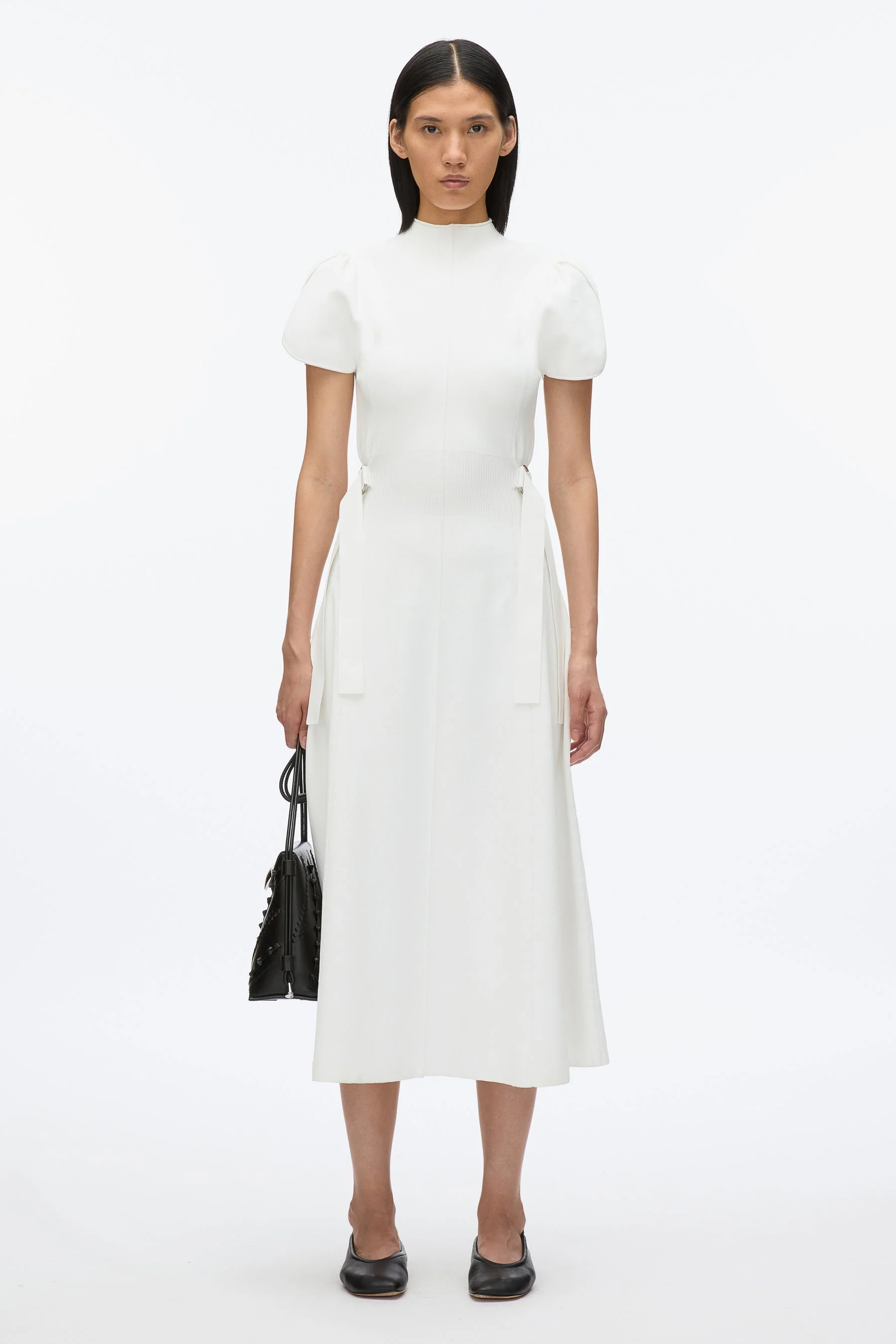Compact Rib Tulip Dress - 1