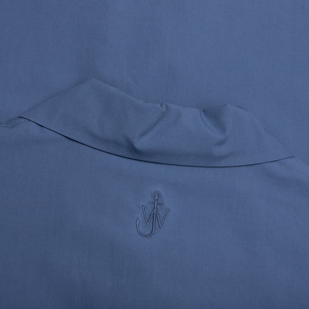 QUILTED POCKET POLO TOP - LIGHT INDIGO - 3
