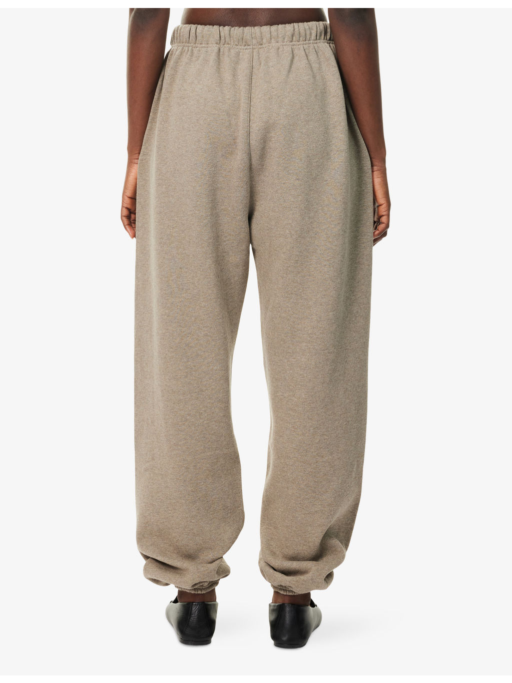 Embossed-Branding Wide-Leg Cotton-Blend Jogging Bottoms - 4
